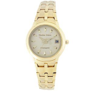 Charles Delon Dress/Formal Style Gold Watch